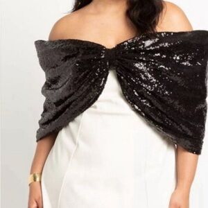 Eloquii Sequin Bow Dress NWT